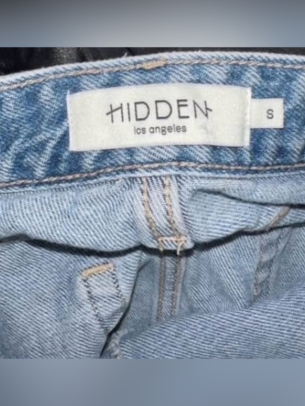 Hidden Jeans Denim Skirt Raw Edge Asymmetrical Small - Picture 6 of 7